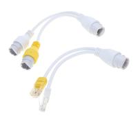 DOSERTY 2Way Ethernet Splitter Combiner RJ45 Splitter For Efficient Networking Cabling In Security Systems Networking POE Splitter