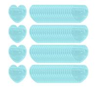 DOSERTY 300pcs Stylish Love Heart Shaped Jewelry Pouches Colorful Sealing Bags for Birthday Party and Wedding Gifts Packaging Resealable Bags