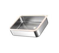 DOSERTY 304 Stainless Steel Lunch Container Microwave Safe Dishwasher Friendly Spacious Interior Bentos Box for Daily Use Family Sized Stainless Steel Lunch Box