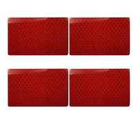 DOSERTY 4Pcs Adhesive Warning Reflective Stickers Stick-on Car Reflectors Stickers Reflective Tape Stickers For Car Vehicle Nylon Polyester Arm Band