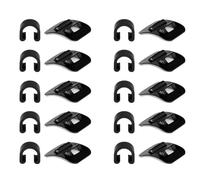 DOSERTY 5/10set Bike Cable Base Guide Bicycles Brake Cable Line Fixed Base Stick-On Guides Cshaped Clips Buckle Bike Clips Mountain Guide CShaped Buckle Clamps