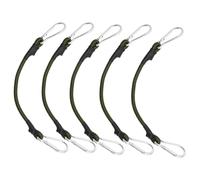 DOSERTY 5Pcs Bungee Cords With Hook 30cm/60cm/90cm/120cm Long Luggage Strap With Carabiner Hook Tension Rope Expander Rubber Tensioner Carabiner