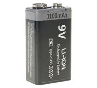 DOSERTY 6F22 High Capacity 9V Rechargeable Battery 800mAh/1100mAh For Detectors And Remote Controlled Toy