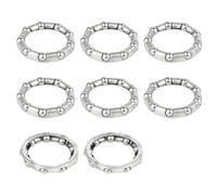 DOSERTY 8Pcs Bicycles Fork Hubs Bottom Bracket Bearing Carbon Steel Balls Retainers Cycling Headsets Bearing Cycling Accessories Bicycles Fork Hub Bottom Bracket