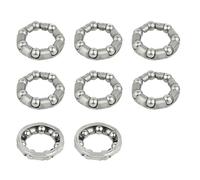 DOSERTY 8Pcs Bicycles Fork Hubs Bottom Bracket Bearing Carbon Steel Balls Retainers Cycling Headsets Bearing Cycling Accessories Bicycles Fork Hub Bottom Bracket