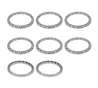 DOSERTY 8Pcs Bicycles Fork Hubs Bottom Bracket Bearing Carbon Steel Balls Retainers Cycling Headsets Bearing Cycling Accessories Bicycles Fork Hub Bottom Bracket