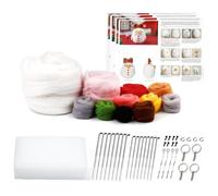 DOSERTY Animal Needle Felting Supply for Felted Animal Beginner Needle Felting Supplies with Instruction Wool Tool Handcraft Tool