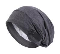 DOSERTY Breathable Stretchy Unisex Hat With Hidden Adjustable Band Soft Fabric For Home Outdoor Activities Flexible Ventilated Skull Hat