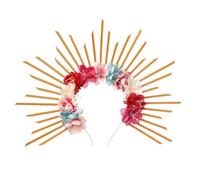 DOSERTY Carnivals Party Headbands Holy Crowns Shape Headband Woman Makeup Hairband Halloween Taking Photos Headpiece Halloween Headbands For Women For Adults Girls