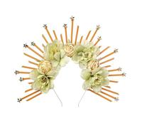 DOSERTY Carnivals Party Headbands Holy Crowns Shape Headband Woman Makeup Hairband Halloween Taking Photos Headpiece Halloween Headbands For Women For Adults Girls