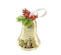 DOSERTY Christmas Ornament For Festival Season Decoration Indoor Festival Embellishment Easy Installation Glass Discos Bauble Glass Discos Bauble