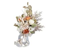 DOSERTY Elegant Flower Hand Bouquet Bright Silk Champagne Flower Bundles For Weddings Parties And Home Decors Champagne Bouquet