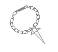 DOSERTY Elegant Single Chain 17 Clasp Necklace Unisex Necklace Metal Texture Neck Jewelry Suitable For Everyday Wear Simple