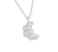 DOSERTY Fashionable Croissants Shape Pendant Necklace Sturdy Alloy Neckchain For Women Seeking Unique Accessories Her Jewelry