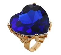 DOSERTY Heart Shaped Dating Rings Sweet Open Rings Adjustable Finger Adjustable Open Alloy Jewelry Gift Finger For Women Black