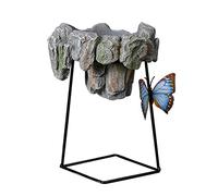 DOSERTY Live Indoor Houseplant Rectangular Iron Flower Vase For Modern Decors Planter Pot Butterfly Flower Pots Planter Pot