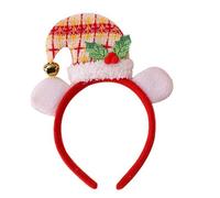 DOSERTY Merry Christmas Decorations Party Santa Hat Hairhoop With Bells Stage Performances Hairband Festival Supplies Party Headhoop For Festivals