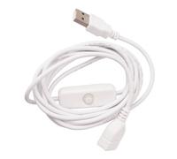 DOSERTY Multifunctional USB 2.0 Male To Female Extension Data Cable With ON/OFF For PC Laptop Digital Power Supply Cable Barrier Plug Terminal Joint Socket Mount Block Modular Media