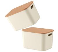 DOSERTY Multipurpose Cream Storage With Moisture-Resistant Lid Stackable Modular Box For Small Space Optimization Resistant Storage Crates