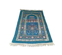 DOSERTY Muslims Prayer Mat With Tassels Portable Travel Prayings Rugs For Women Man Flower Pattern Worships Mat Blanket 70x110cm Prayer