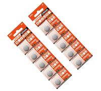 DOSERTY Pack Of 10pcs CR1225 Lithium Coin Batteries 3V For Watch Electronic Scale And Thermometers Leak Proof Designing