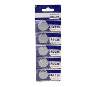 DOSERTY Pack Of 5pcs/10pcs CR2025 Batteries Button Cell Battery For Long Terms Power For Watches And Key Power Supplies