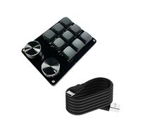 DOSERTY Programmable Macro Keyboards With 2Knobs Mechanical Gaming Keypad Hot Swappable Switches Wire Customizable Control Pad Multimedia Control Pad