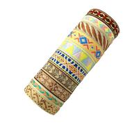 DOSERTY Set Of 10 Colorful Woven Bohemians Wristband Handwoven Braided Wristchain Ornament Adjustable Length Bangles Comfortable Handchain