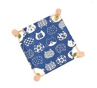 DOSERTY Small Animal Bed Comfortable Wooden Camp Bed Cage Nest Accessories For Hamster 2 Sizes Easy To Assemble Wooden Bed