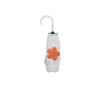 DOSERTY Small Pocket Umbrella 5 Fold Sun And Rain Umbrella For Women Girl Travel Rain Gear With Flower Button Outdoor Travel Use Sun Uv Protections