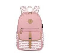 DOSERTY Stylish Green Backpack For Middle High School College Students Spacious Multi Compartment Book Bag For Daily Use Outdoor Activity Backpack
