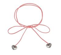 DOSERTY Sweet Cool Peach Heart Charm Necklace Big Heart Pendant Necklaces Jewelry Accessories For Women Girls Gifts Puffed Pendant Necklace