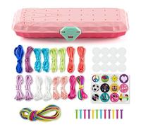 DOSERTY Weaving Tool Handchain Crafting Toy for Women and Girl Practical Hand Rope Weavers Tool Wristchain Maker Jewelry Making for Kids