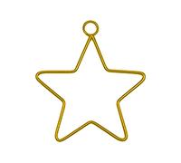 DOSERTY Wrought Iron Metal Stars Stars Wire Wreath Frame Hoop Rings Dream Catcher