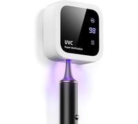 Dosevita UV Toothbrush Sanitizer & Toothbrush Holder, Cleaning and Air Drying, LED Smart Screen, Rechargeable Wall Mount Toothbrush Holder for Bathrooms,Suitable for personal as well as travel,White