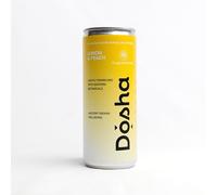 Dosha | Healthy Ayurvedic Wellness Drink | Lemon & Peach (Kapha) | Energy & Gut Health | Low Calorie, Vegan, Caffeine Free, No Added Sugar (12 Pack (12 x 250ml))