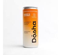 Dosha | Healthy Ayurvedic Wellness Drink | Mango & Coconut (Pitta) | Mental Clarity & Focus | Low Calorie, Vegan, Caffeine Free, No Added Sugar (12 Pack (12 x 250ml))