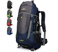 Doshwin 70L Backpack Trekking Camping Travel Hiking Large Rucksack for Men Women (Dark blue)