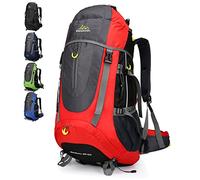 Doshwin 70L Backpack Trekking Camping Travel Hiking Large Rucksack for Men Women (Red)