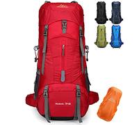 Doshwin 70L Large Backpack Camping Trekking Hiking Travel Rucksack for Women Men (with Rain Cover)