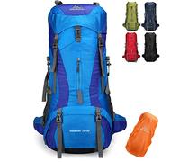Doshwin 70L Large Backpack Camping Trekking Hiking Travel Rucksack for Women Men (with Rain Cover)