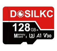 Dosilkc 128GB SD High Speed Memory Card, U3 C10 A1 V30 TF Card Full HD Video Recording for Smartphone Tablet Camera Drone (128, GB)