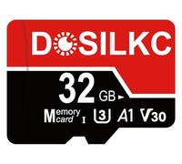 Dosilkc 32/64/128/256 GB Micro TF Card SD High Speed Memory Card, U3 C10 A1 V30 TF Card Full HD Video Recording for Smartphone Tablet Camera Drone (32GB)