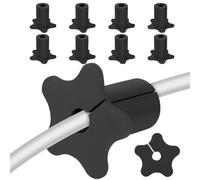 Doslilyy Cable Hole Grommet | Silicone Wall Hole Cord Pass Through,Star-Shaped Wire Pass-Through Management Solution for Home Living Room Office Media Entertainment