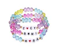 Doslilyy KpopGirl Bracelets Merch Set,Demon SingerHunters Bracelet For Women, K PopBracelets Kit With Name -Rum1 M1ra Z0ey- Friendship Gift For The K-popMovie Fans Costume Accessories, 3 Pieces