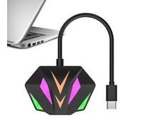 Doslilyy Laptop Ethernet Adapter,Fast Network Type-C Ethernet Adapter - Working and Entertainment No Driver Plug and Play Adapter for Live Streaming