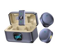 Doslilyy Phone Microphone | Mini Wireless Microphone | Noise Cancelling Speaker, Portable for Singing Vlogging Music Filming Media Social Live Streaming