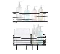 Doslilyy Shower Organizer,Bathroom Shower Shelves Wall Mount - Rack Towel Holder for Soap Shampoo Body Wash Hotel Apartment Kitchen Home Decor RV Dorm Farmhouse