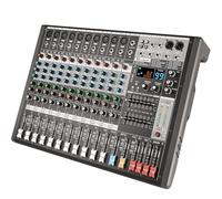 Doslnlya EX12 12-Channel Bluetooth Mixer with 99 DSP Effects, MP3+7 Band Equalizer and USB Recording - Professional Audio Console for Live/Stage/Wedding