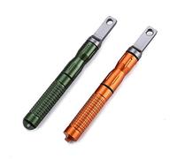 DOSMAMZ 2PCS Compact Fire Starter with Scraper Striker, Replaceable Threaded Ferro Rod Flint Fire Steel Magnesium Rod, an